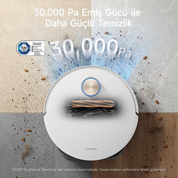 Dreame X50 Pro Ultra Complete Robot Süpürge Beyaz, 30.000pa Emiş Gücü