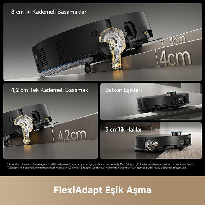 Dreame Matrix 10 Ultra Robot Süpürge Siyah, 30.000pa Emiş Gücü