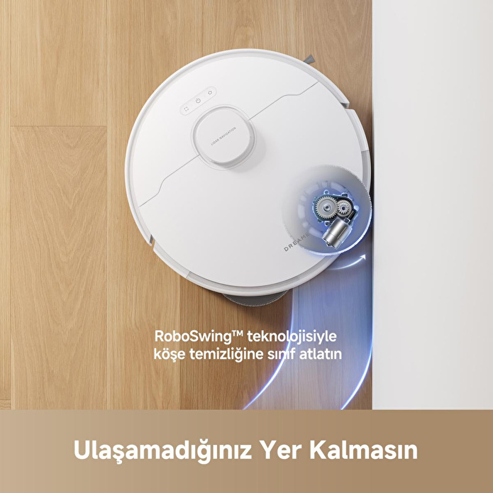 Dreame L40 Robot Süpürge Beyaz, 13.000pa Emiş Gücü