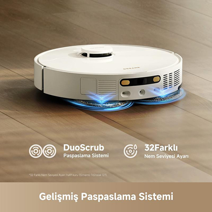 Dreame L50 Ultra Ce Robot Süpürge Beyaz, 25.000pa Emiş Gücü