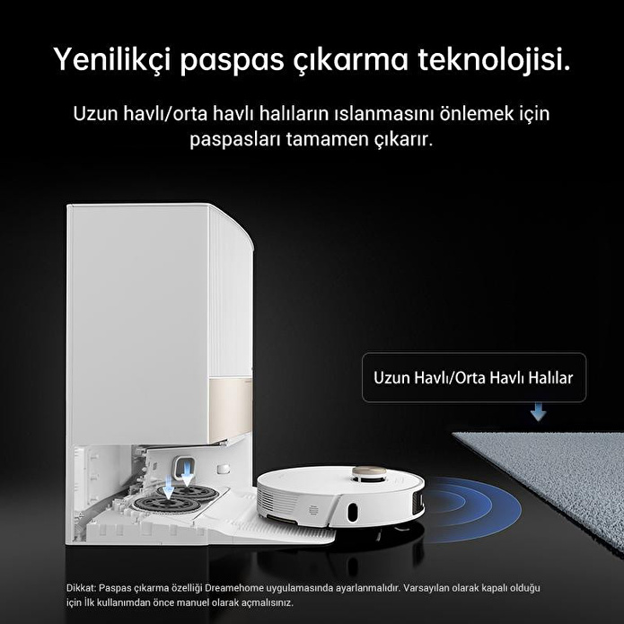 Dreame L20 Ultra Complete Robot Süpürge, Otomatik Paspas Çıkarma Ve Kaldırma, Yıkama Ve Kurutma, 7.000pa Emiş, Kendi Kendini Boşal