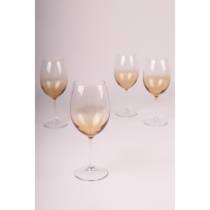 Rakle Larc 4'lü Kadeh Seti Amber 440 Cc