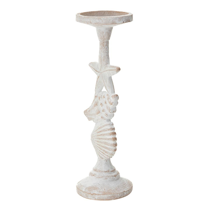 Mudo Home Sea World Mumluk Beyaz 10x10x32 Cm