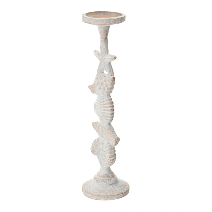 Mudo Home Sea World Mumluk Beyaz 11x11x42 Cm