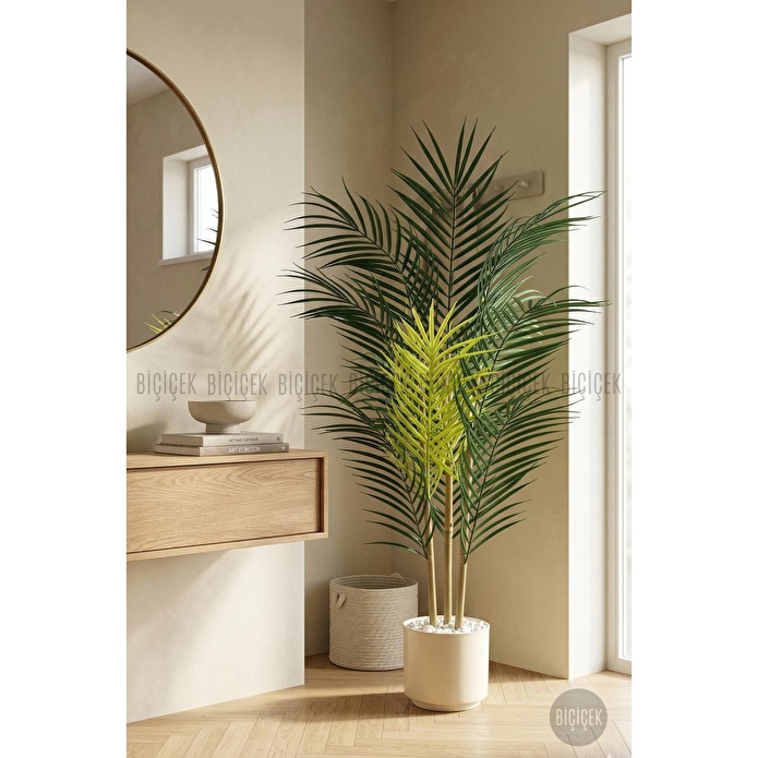 Biçiçek 110 Cm 3 Gövdeli Yapay Areka Ağacı