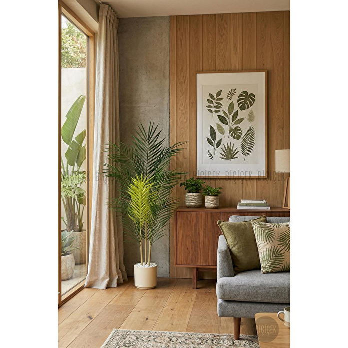 Biçiçek 110 Cm 3 Gövdeli Yapay Areka Ağacı