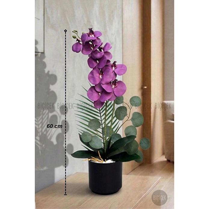 Biçiçek Yapay Phalaenopsis Orkide Buyuk Boy