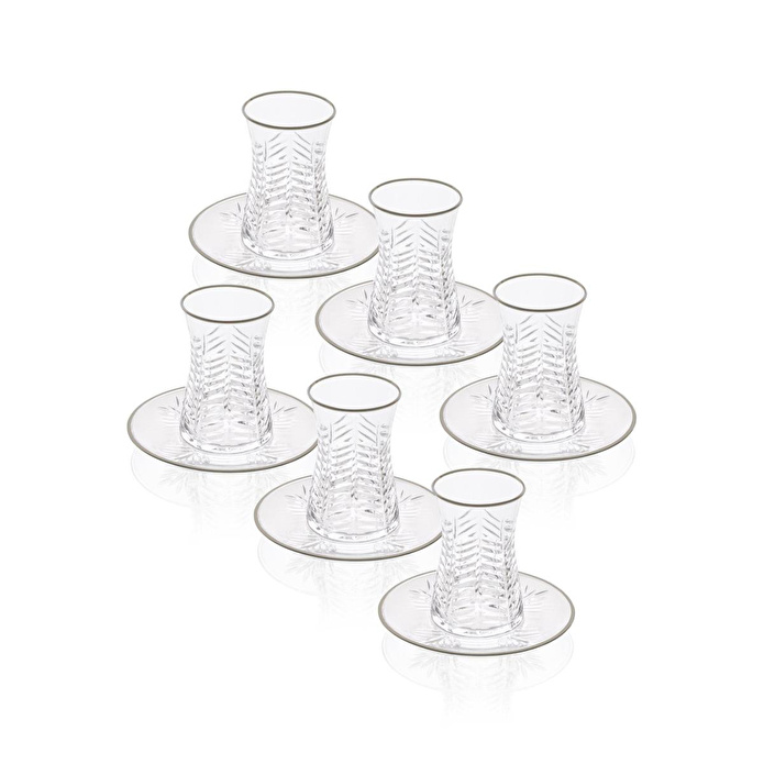 The Mia Wheat Çay Seti Gümüş 12 Parça