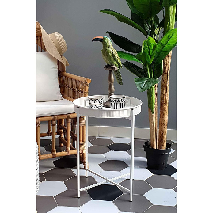 The Mia Sehpa Beyaz 41 X 41 X 56 Cm