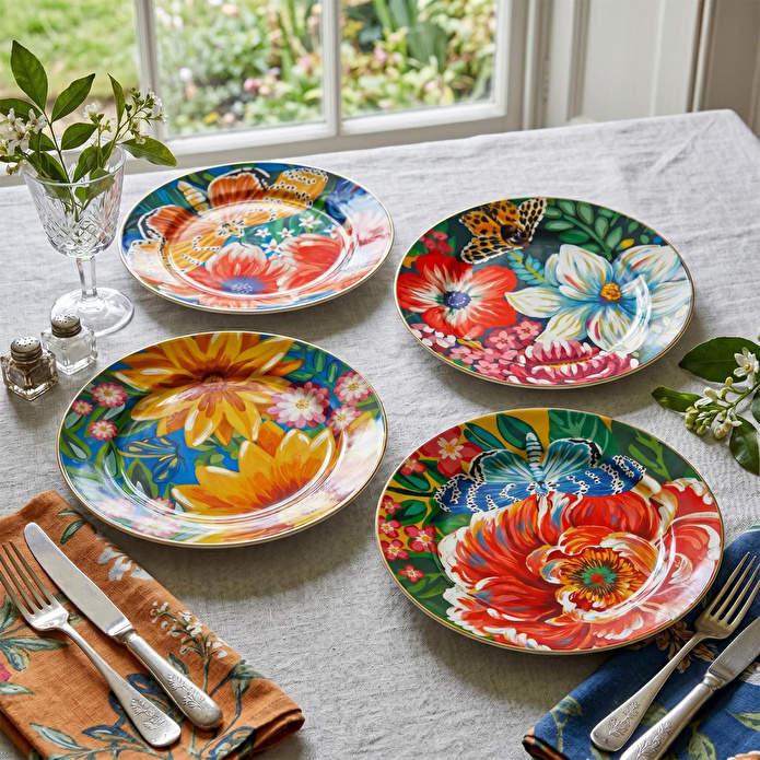 Lucky Art Vivelle Bone 4’lü Servis Tabağı Seti 27 Cm