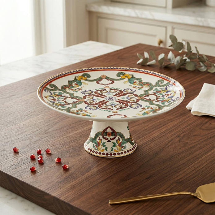 Lucky Art Velora Bone 27 Cm Ayaklı Kek Standı