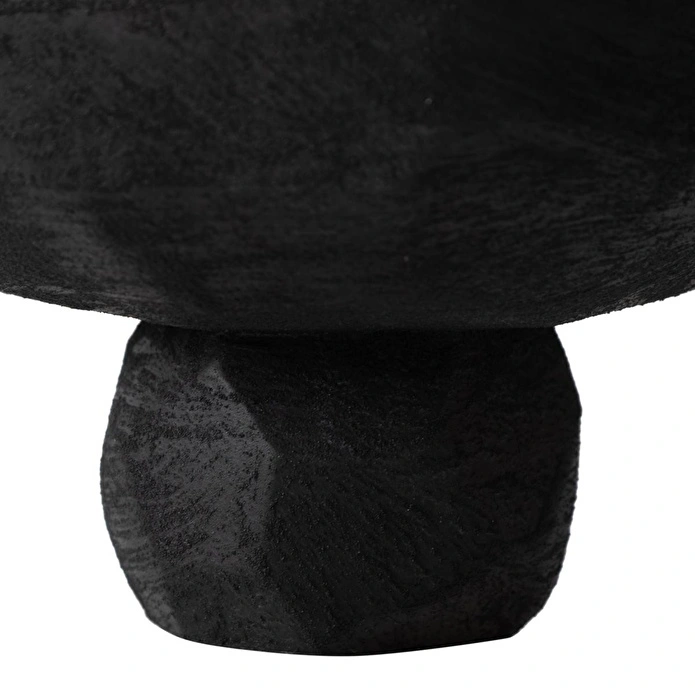 Mudo Home Black Stone Dekorati̇f Sunumluk 23x23x14 Cm