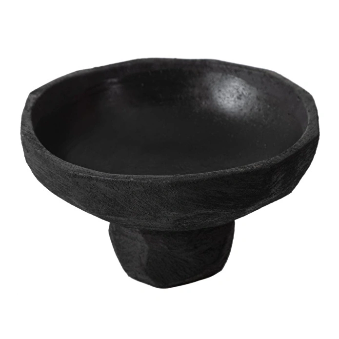 Mudo Home Black Stone Dekorati̇f Sunumluk 23x23x14 Cm