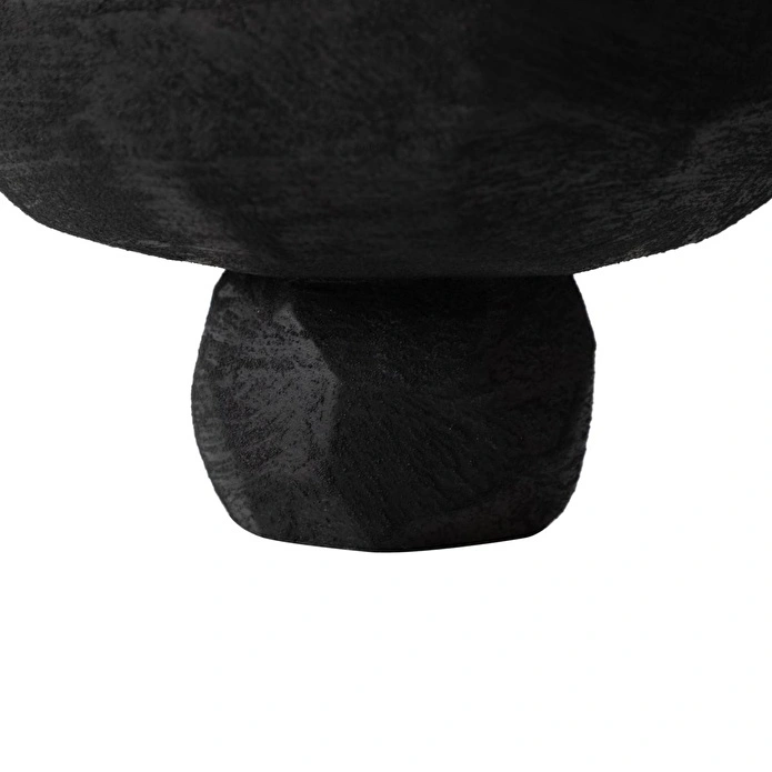 Mudo Home Black Stone Dekorati̇f Sunumluk 18x18x10 Cm
