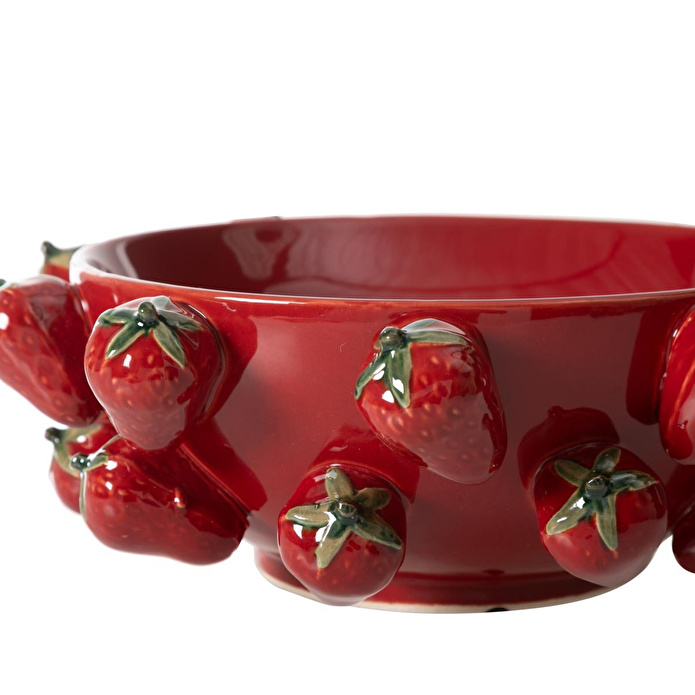 Mudo Home Strawberry Dekorati̇f Kase 32x32x12cm