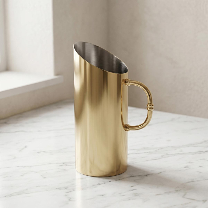 Lucky Art Gold Paslanmaz Çelik Tasarım Karaf 1600 Ml