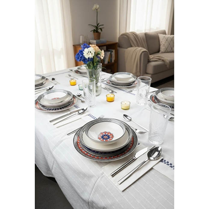 Bernardo İkonyum 24 Parça Porselen Yemek Takımı