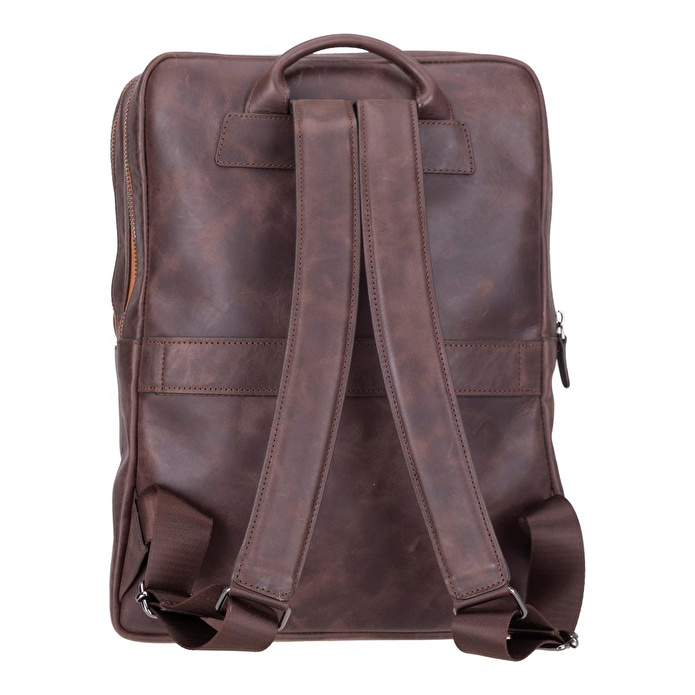 Bloominbag Atelier Espresso Brown Hakiki Deri Laptop Sırt Çantası – 16” Uyumlu