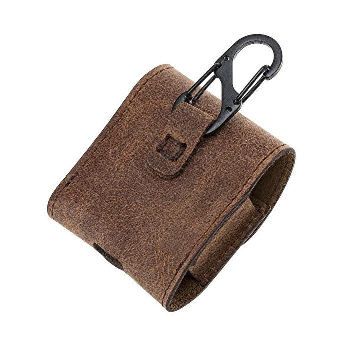 Bloominbag Aurel Heritage Saddle Charm Hakiki Deri Airpods Kılıfı – Airpods 1 & 2 Uyumlu