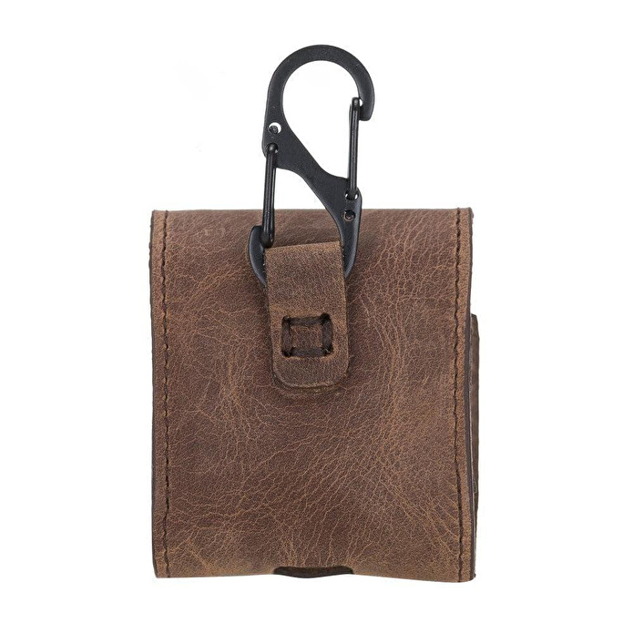 Bloominbag Aurel Heritage Saddle Charm Hakiki Deri Airpods Kılıfı – Airpods 1 & 2 Uyumlu