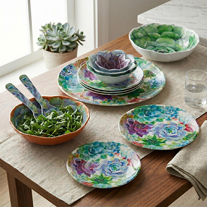 Lucky Art Vivace Melamin 4’lü Sunumluk Seti