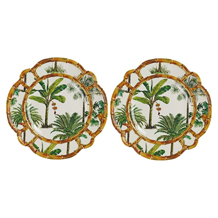 Lucky Art Palma Melamin 28 Cm 2’li Servis Tabağı