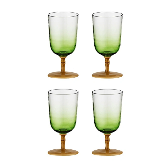 Lucky Art Palma Akrilik 4’lü Kadeh Seti 470 Ml