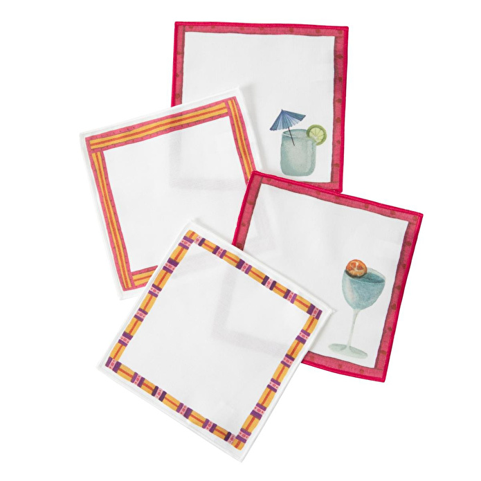 Mudo Home Fresh Fruit 4'lü Kokteyl Peçete 15x15