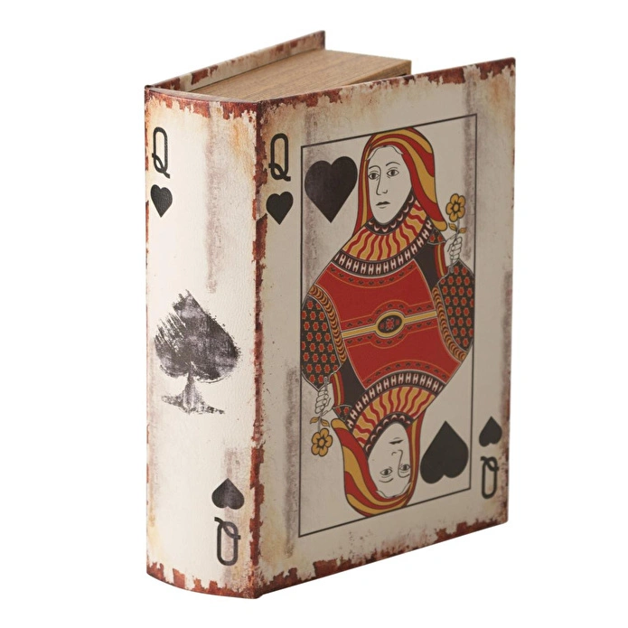 Mudo Home Quuen Of Spades Ki̇tap Kutu 19x7x27 Cm