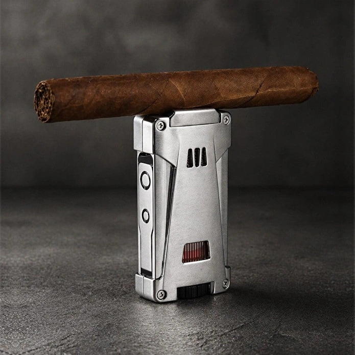 Coho Objet Coho Patron Triple Torch Chrome Puro Çakmağı
