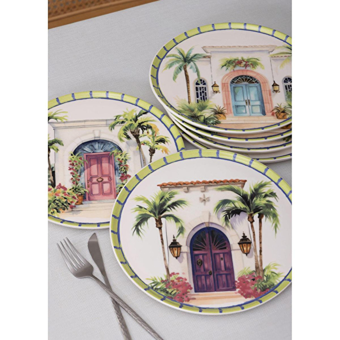 The Mia Palma Pasta Tabağı 6lı Set 19 Cm