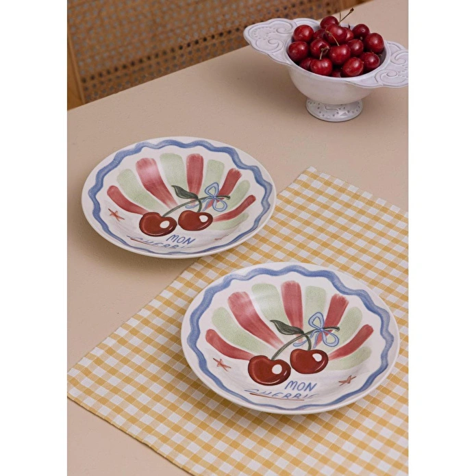 The Mia Italian Summer Yemek Tabağı 2 Li Set 22 Cm