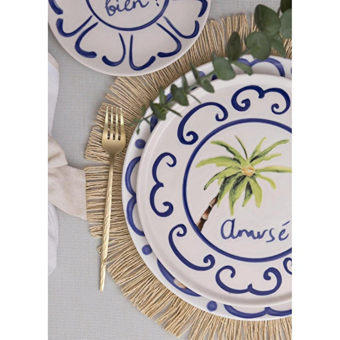 The Mia Palma Servis Tabağı 6lı Set 26 Cm