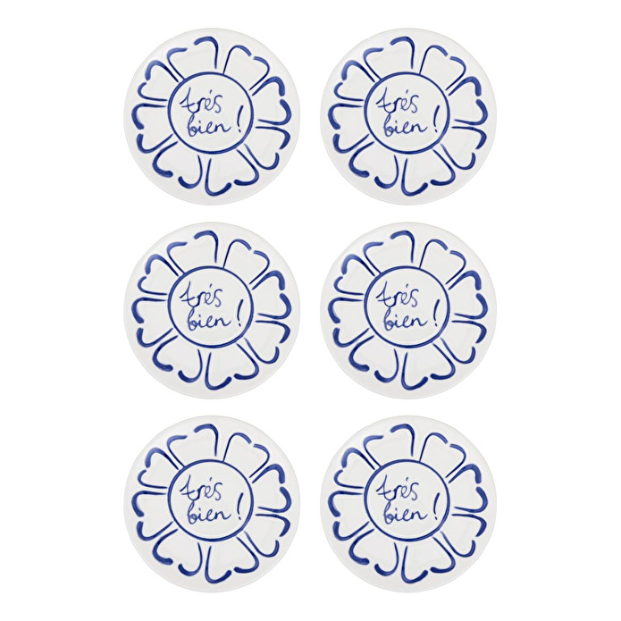 The Mia Palma Pasta Tabağı 6lı Set 19 Cm