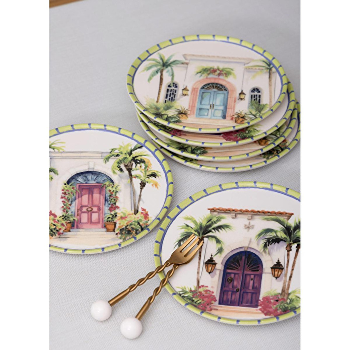 The Mia Palma Servis Tabağı 6lı Set 26 Cm