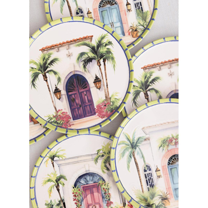 The Mia Palma Servis Tabağı 6lı Set 26 Cm
