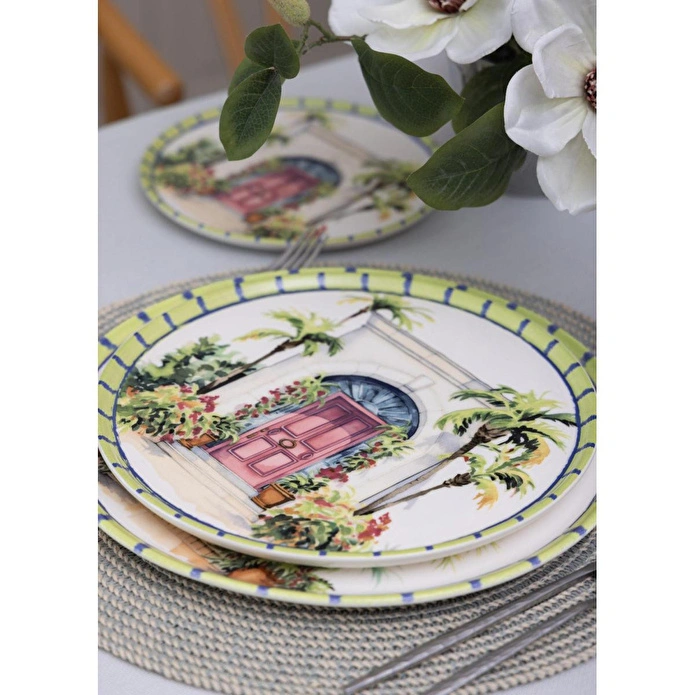 The Mia Palma Servis Tabağı 6lı Set 26 Cm