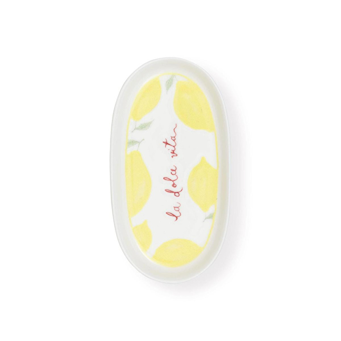 The Mia Italian Summer Oval Servis Tabağı 4lü 17 Cm