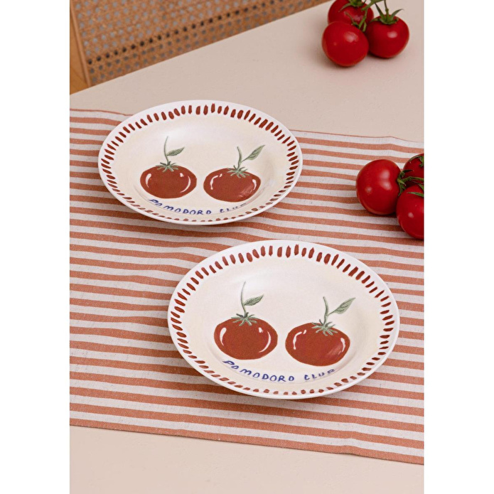 The Mia Italian Summer Yemek Tabağı 2li Set 22 Cm