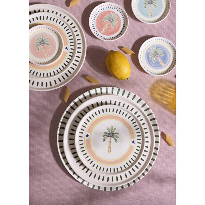 The Mia Italian Summer Pasta Tabağı 6lı Set 19 Cm