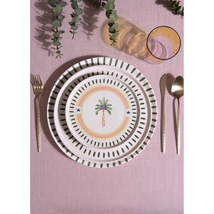 The Mia Italian Summer Pasta Tabağı 6lı Set 19 Cm