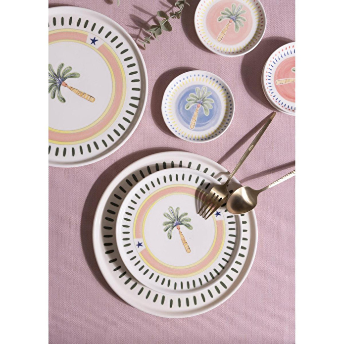 The Mia Italian Summer Pasta Tabağı 6lı Set 19 Cm