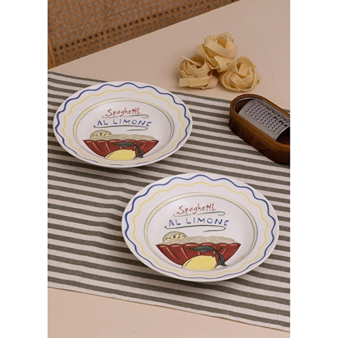 The Mia Italian Summer Yemek Tabağı 2li Set 22 Cm