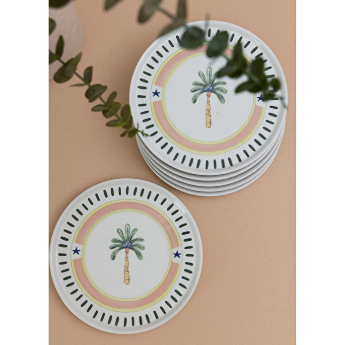The Mia Italian Summer Servis Tabağı 6lı Set 26 Cm