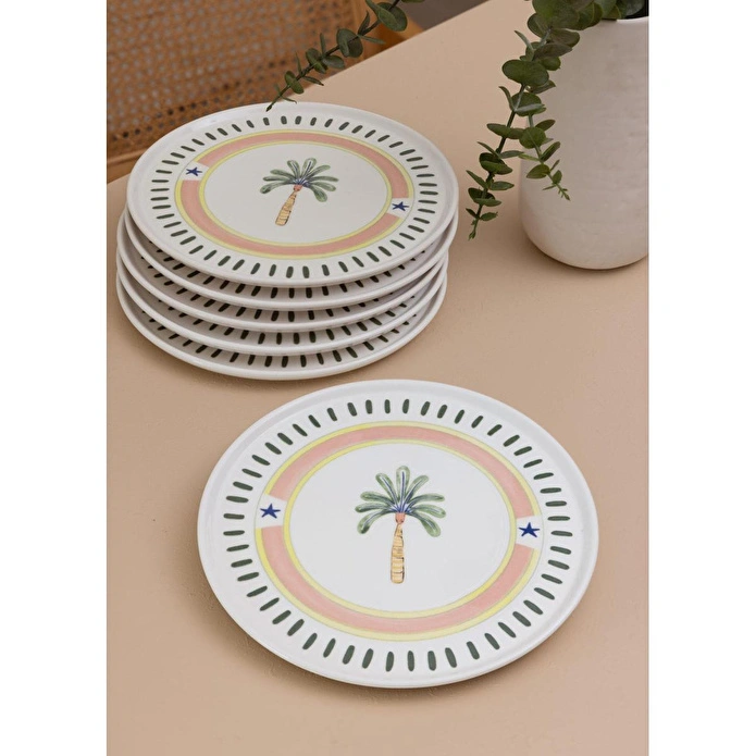 The Mia Italian Summer Servis Tabağı 6lı Set 26 Cm