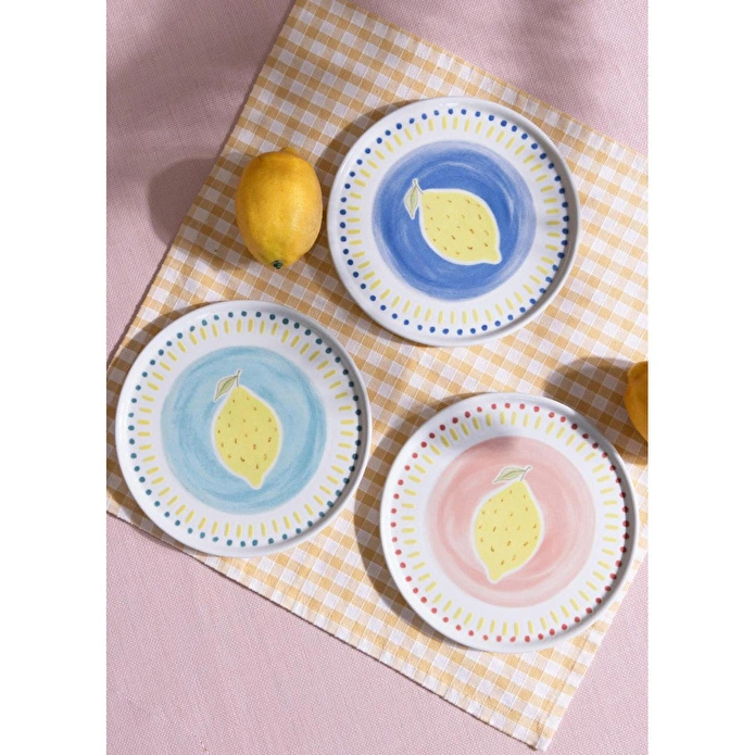 The Mia Italian Summer Pasta Tabağı 6lı Set 19 Cm