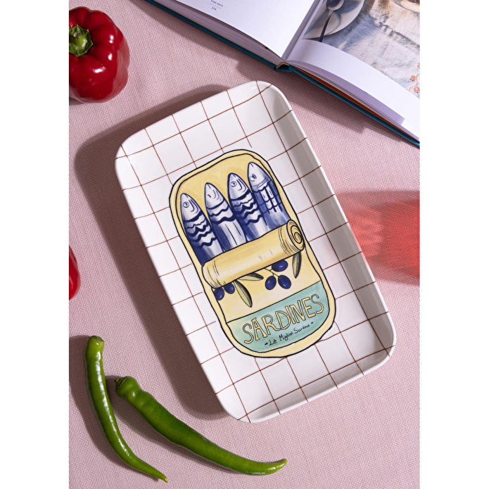 The Mia Italian Summer Dikdörtgen Servis Tabağı 31x20 Cm