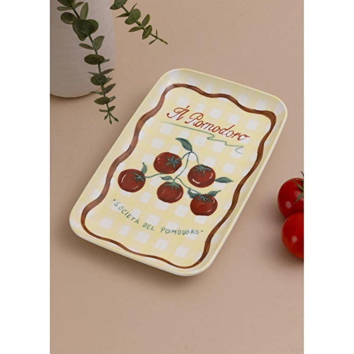 The Mia Italian Summer Dikdörtgen Servis Tabağı 31x20 Cm