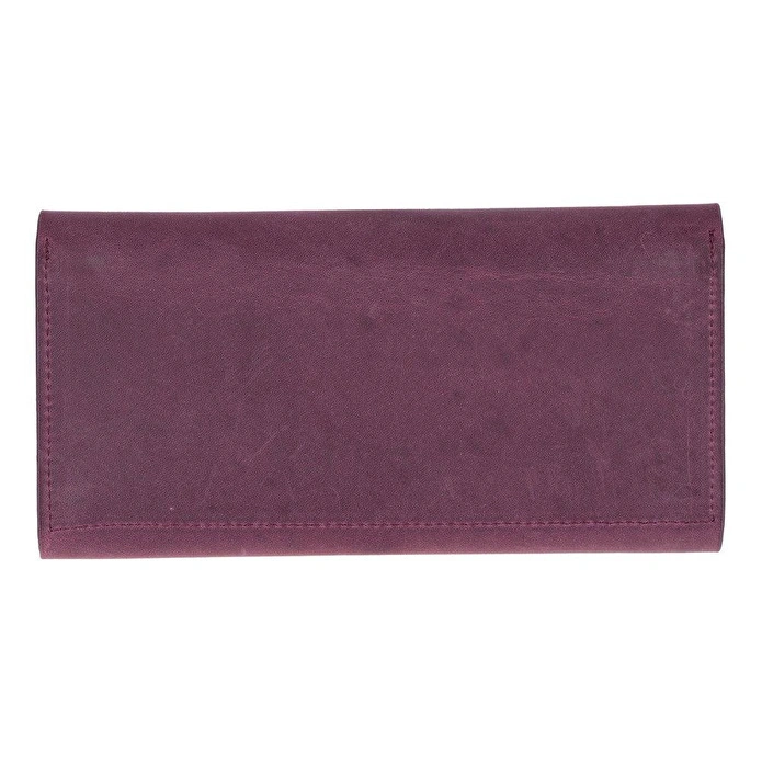 Bloominbag Aura Mulberry Wine Hakiki Deri Telefon Bölmeli Kadın Cüzdanı