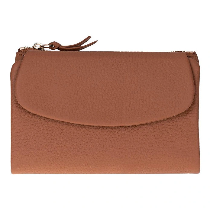 Bloominbag Élia Warm Tan Medium Deri Kadın Cüzdan & Clutch